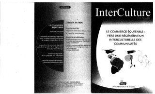 155   le commerce équitable- vers une régénération interculturelle des communautés. f. appfel-marglin, b. amoroso, e. lomomba, m. sacco. (document à télécharger en format pdf, 3,5 mb).