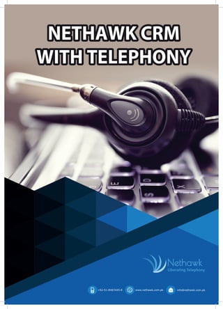  1
NETHAWK CRM
WITH TELEPHONY
NETHAWK CRM
WITH TELEPHONY
 