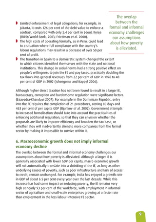 The Informal Economy: A primer for development professionals on the ...