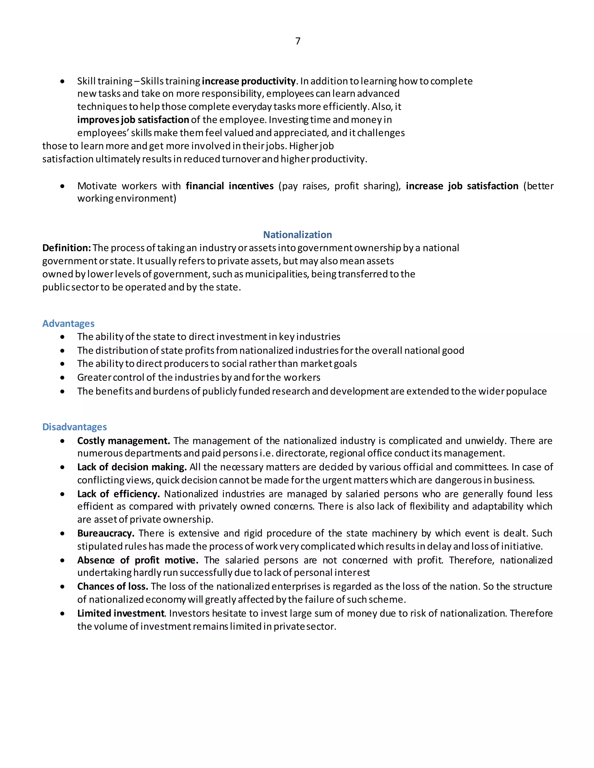 changing market conditions - igcse economics revision... 155195918 igcse-economics-revision-notes | DOCX