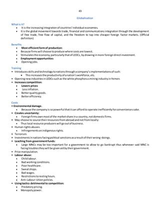 changing market conditions - igcse economics revision... 155195918 igcse-economics-revision-notes | DOCX