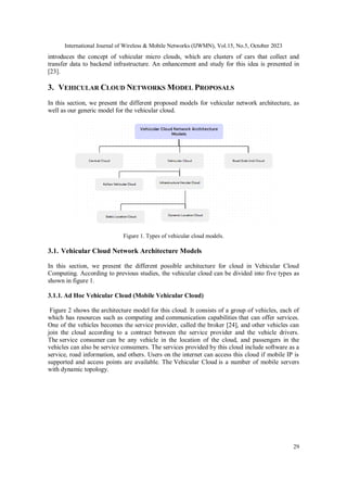 TOWARD A GENERIC VEHICULAR CLOUD NETWORK ARCHITECTURE: A CASE OF ...