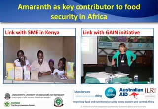 Under-research crops and livestock as key contributors to food security in Africa