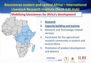 Under-research crops and livestock as key contributors to food security in Africa