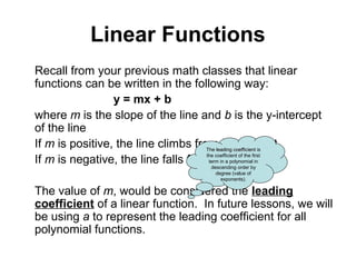 Hyperbola Math Examples 1553 linear & quadratic functions | PPT