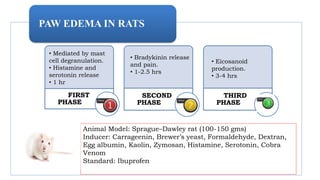 IN VIVO MODELS FOR EVALUATION OF ANTI INFLAMMATORY DRUGS | PPTX
