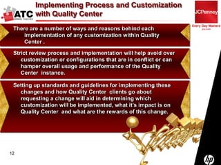 Using HP Quality Center 10.0 Premier to introduce processes and control ...