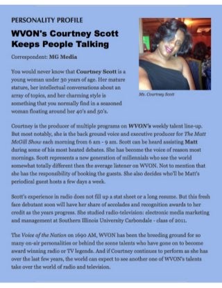 Courtney R Scott Personality Profile PDF 