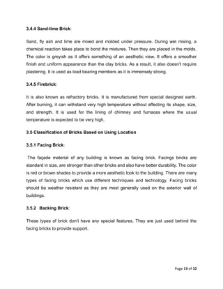 Brick (building material) full information | PDF