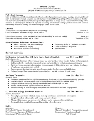 Thomas Cayton Grad Resume CA | PDF