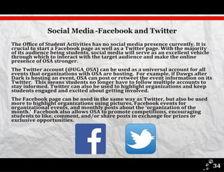 Social Media-­Facebook and Twitter
34
 