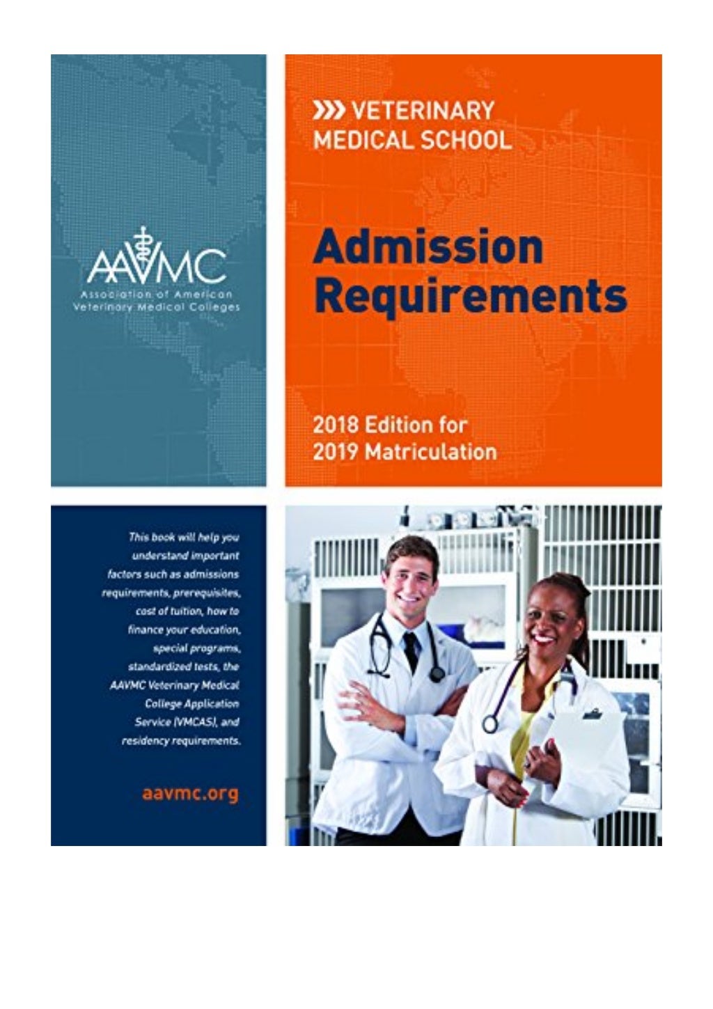 Veterinary Medical School Admission Requirements PDF 2018 Edition for