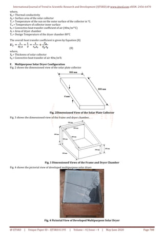 Performance Evaluation of a Developed Multipurpose Solar Dryer | PDF