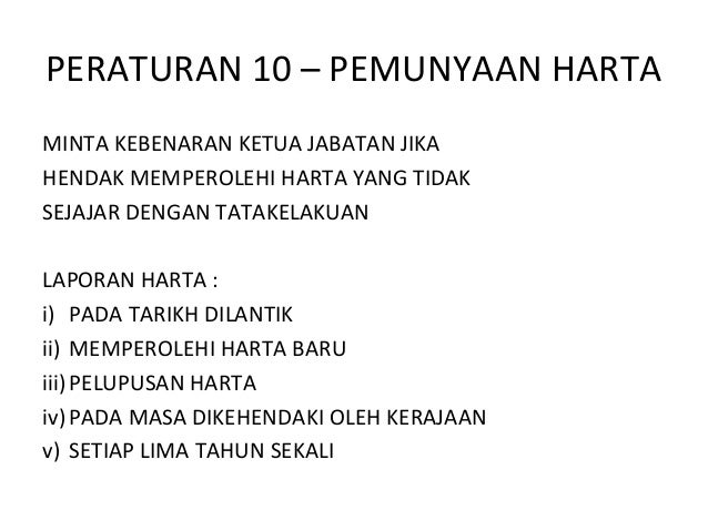 155 tatakelakuan dan larangan dalam perkhidmatan awam