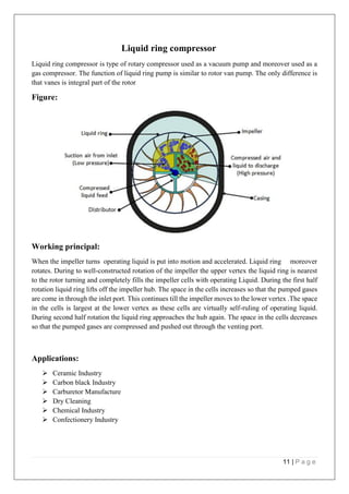 Compressor and types of compressors (Thermodynamics) | PDF