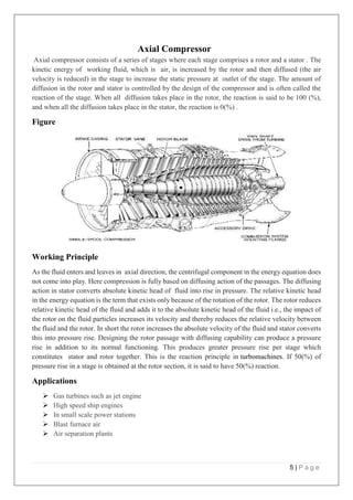 Compressor and types of compressors (Thermodynamics) | PDF