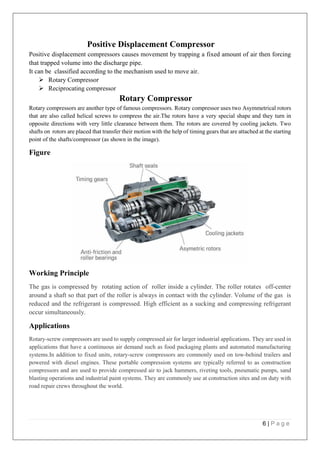 Compressor and types of compressors (Thermodynamics) | PDF
