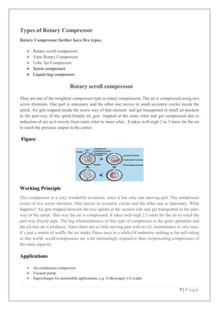 Compressor and types of compressors (Thermodynamics) | PDF