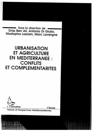 urbanisation ET Agriculturr En mediterrane.PDF