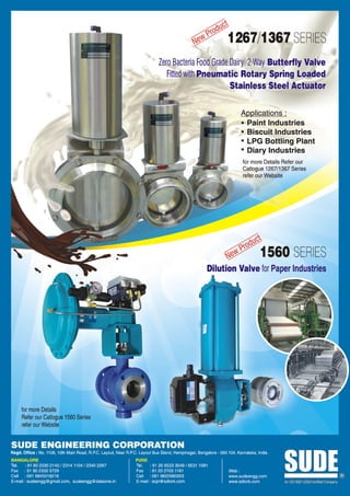 1560 new dilution valve for paper industries