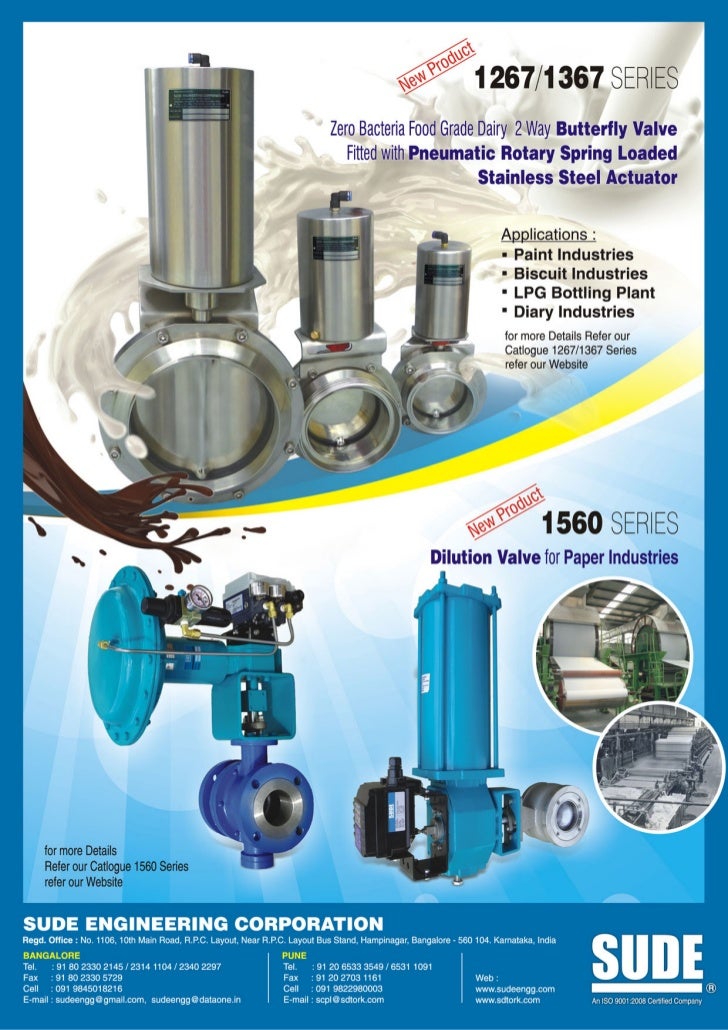 1560 new dilution valve for paper industries
