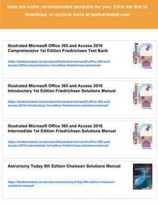 Illustrated Microsoft Office 365 and Access 2016 Comprehensive 1st ...