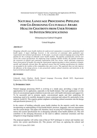 Natural Language Processing Pipeline for Co-Designing Culturally Aware ...