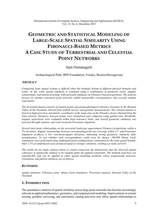 Geometric and Statistical Modeling of Large-Scale Spatial Similarity ...