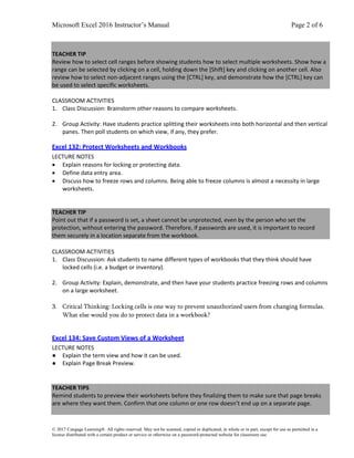 Illustrated Microsoft Office 365 and Excel 2016 Intermediate 1st ...
