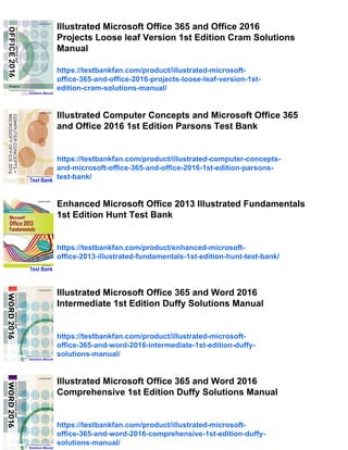 Illustrated Microsoft Office 365 and Office 2016 Fundamentals 1st ...