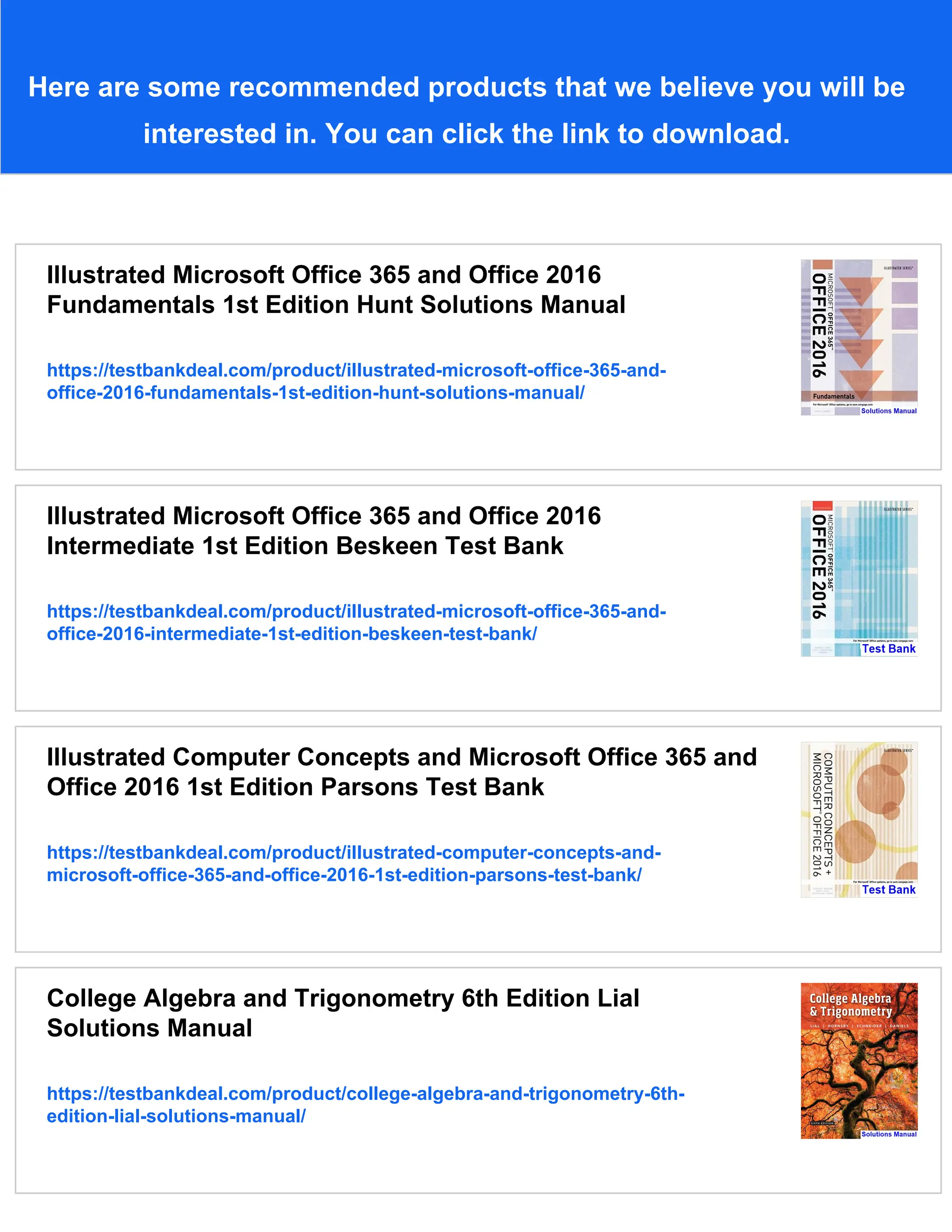 Illustrated Microsoft Office 365 and Office 2016 Fundamentals 1st