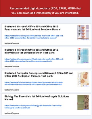 Illustrated Microsoft Office 365 and Office 2016 Fundamentals 1st ...