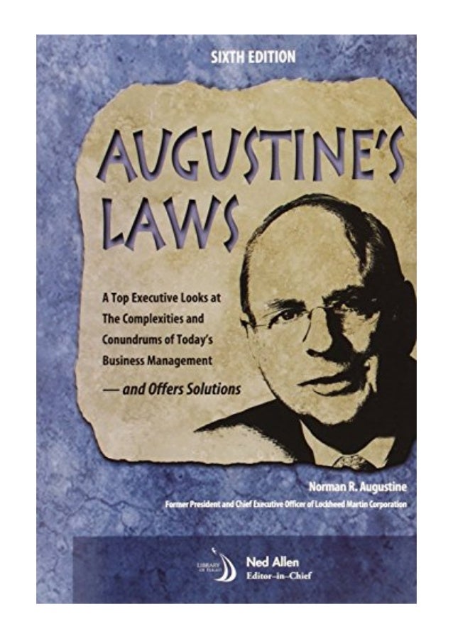 (1997) Augustine's Laws, Sixth Edition (PDF) by Chairman and CEO A…