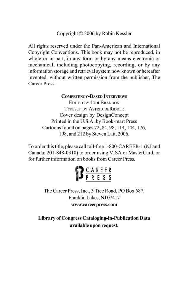 Competency Based Interviewing | PDF