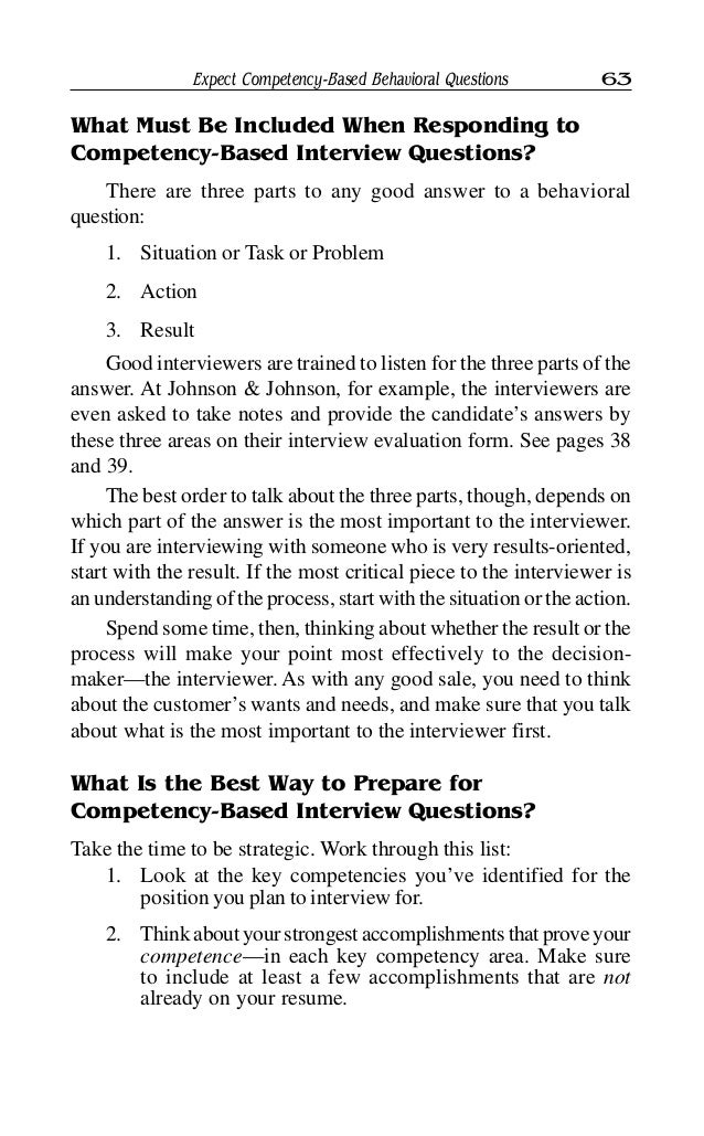 examples of behavioral based interview questions
