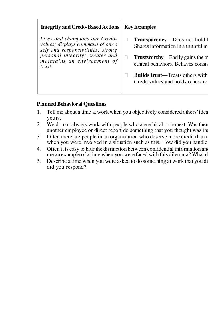 situation based interview