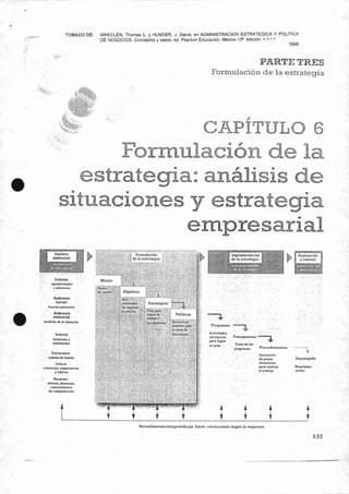 Formulación de la Estrategia: Análisis de situaciones y estrategia empresarial 15649