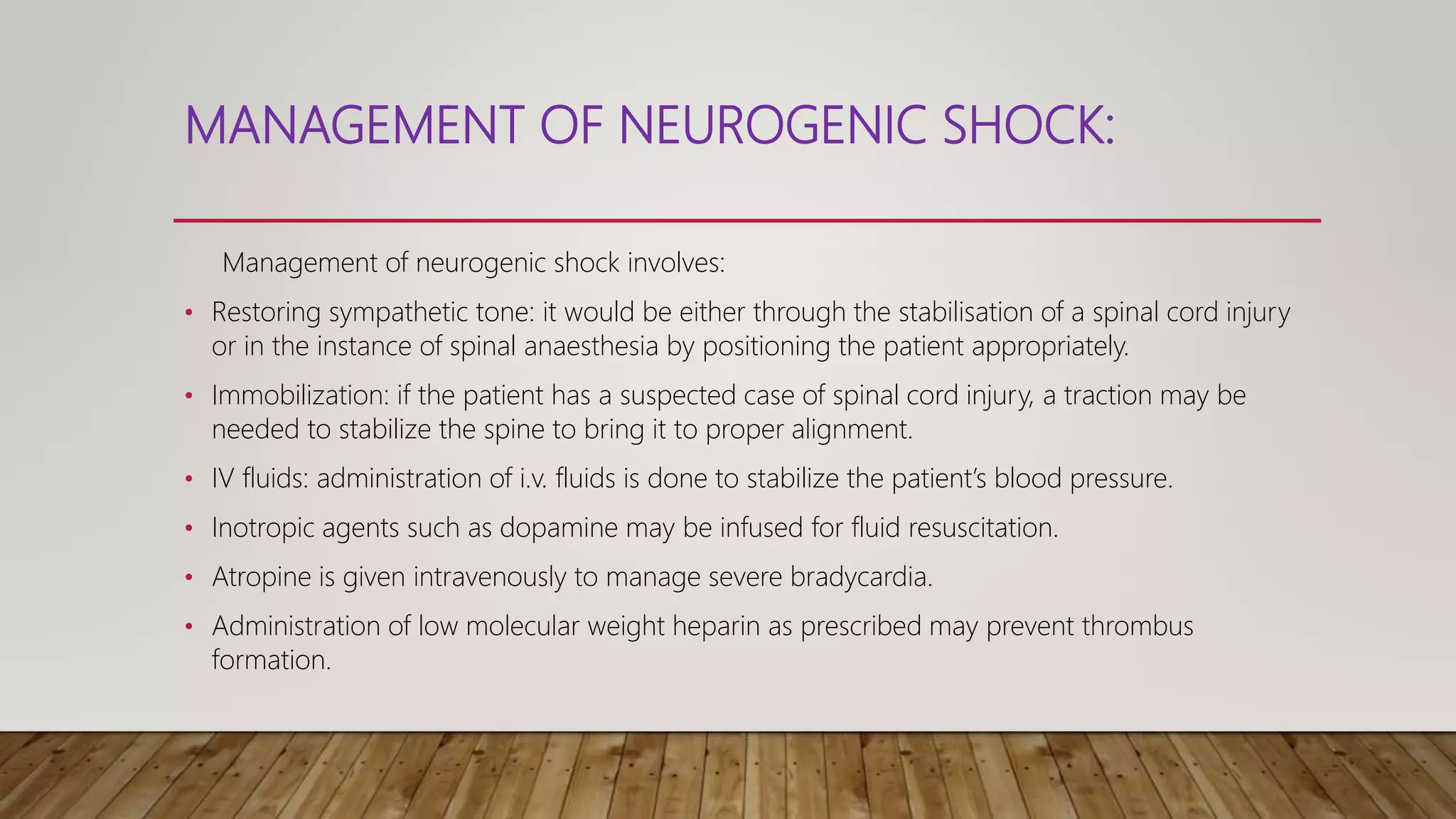 Pathophysiology and management of shock | PPTX
