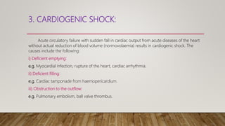 Pathophysiology and management of shock | PPTX