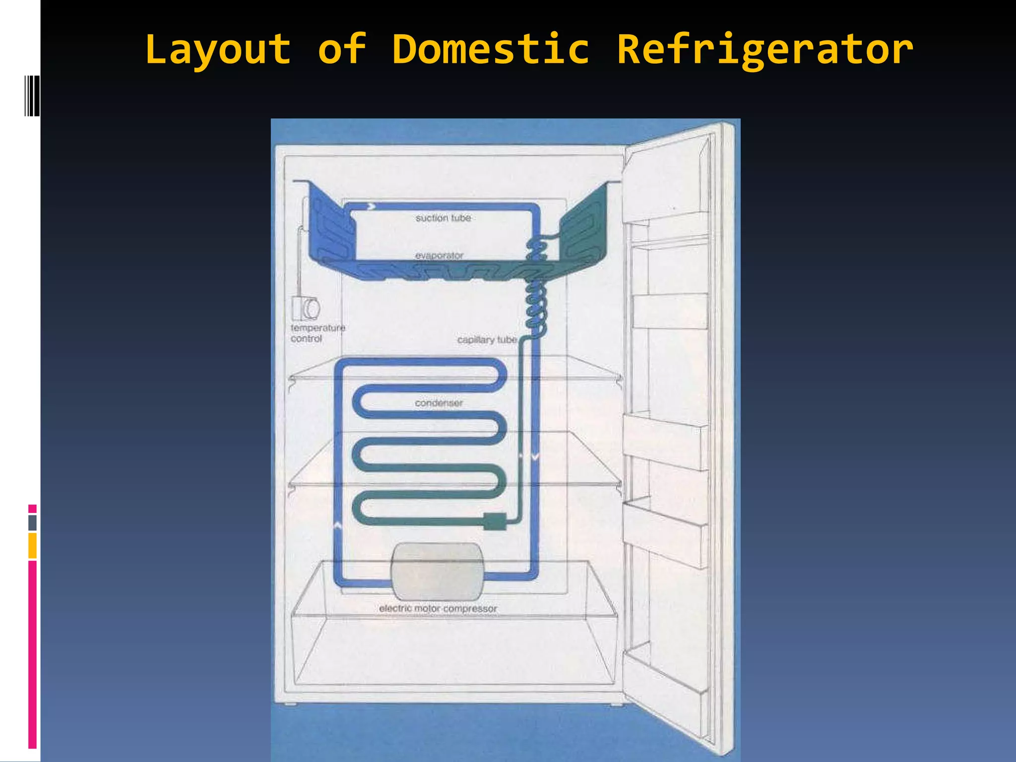 Layout of Domestic Refrigerator 