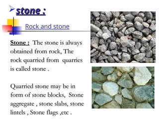 Stone Antonym Construction materials building agg stones | PPT