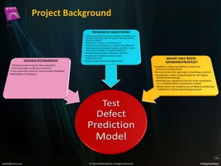 Project Background

(4)
testlab@mimos.my

© 2010 MIMOS Berhad. All Rights Reserved.

Testing Excellence

 