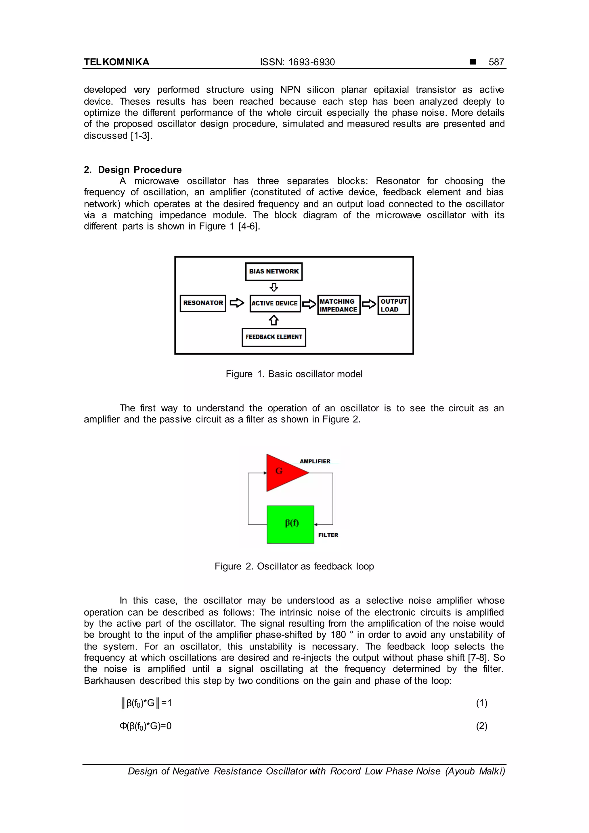 Design of Negative Resistance Oscillator with Rocord Low Phase Noise | PDF