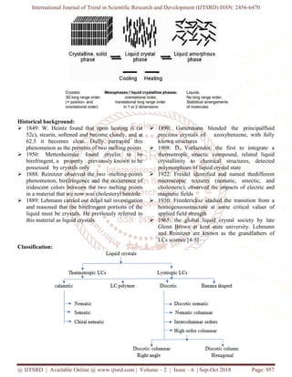 Brief Review of Liquid Crystals | PDF
