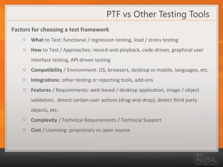 PTF Presentation | PPT
