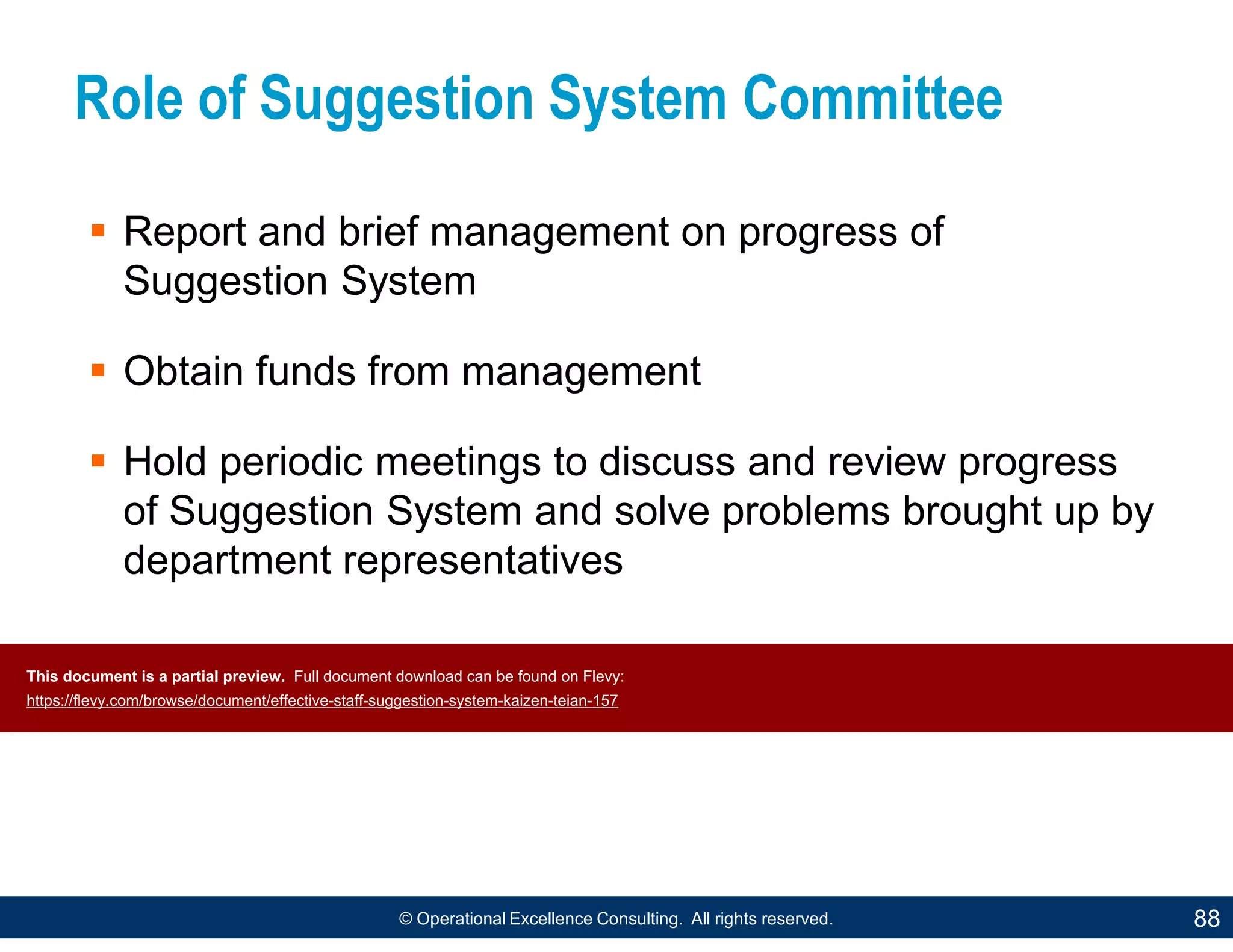 Suggestion System Papper Effective Staff Suggestion System (Kaizen Teian) | PDF