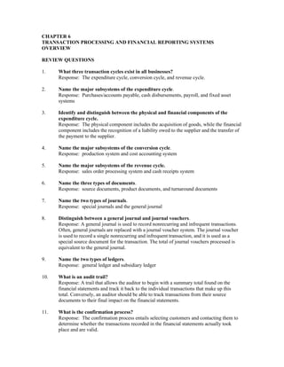 Information Technology Auditing 4th Edition Hall Solutions Manual | PDF