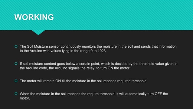AUTOMATIC PLANT WATERING SYSTEM USING ARDUINO BASED PPT | PPTX