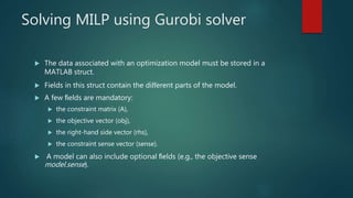 Packing Problems Using Gurobi | PPTX