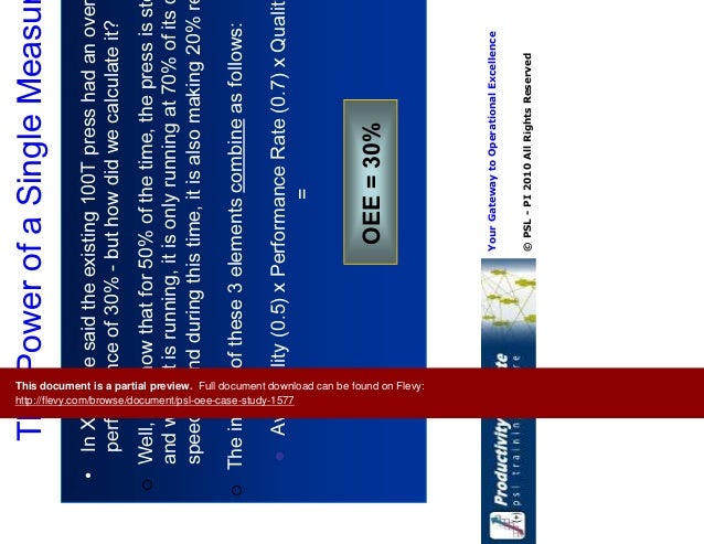 Oee training material ppt picture